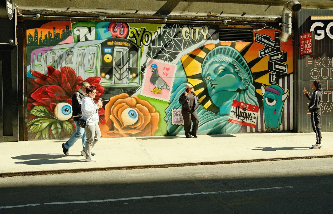 Wheatpasting location scouting and placement in NYC